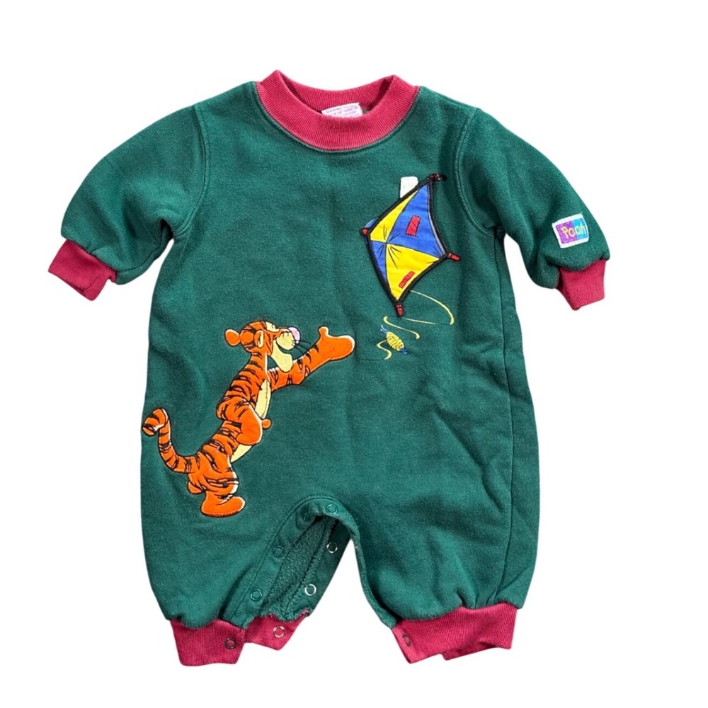 Vintage Tigger Winnie The Pooh Eeyore Romper Disney Store Sz 3-6 Months 3-6M